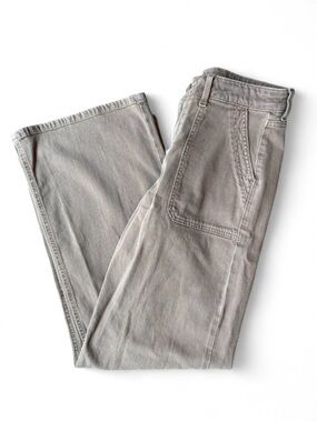 American Eagle Brown High-Waisted Wide Leg Pants